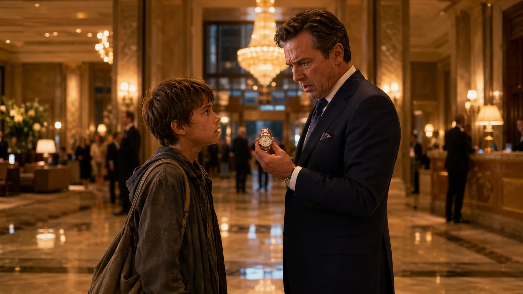 The Boy Recognized the Millionaire’s Watch—Then One Name Brought the Man to His Knees